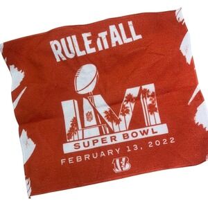 Cincinnati Bengals Super Bowl LVI Rule It All Rally Towel Orange 2022 NFL Fan